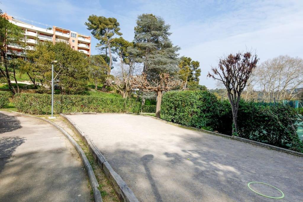 Domaine Des Palmiers - Piscine- Parking - Tennis - Clim カンヌ エクステリア 写真